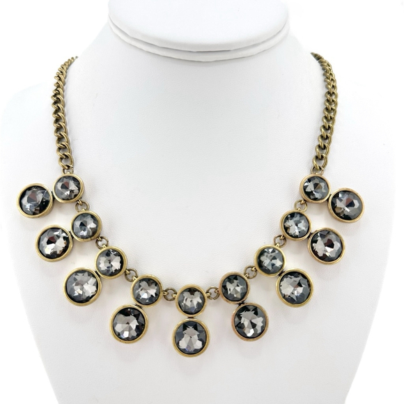 LOFT Necklace Brulee in Gray and Gold Tone - Picture 1 of 7